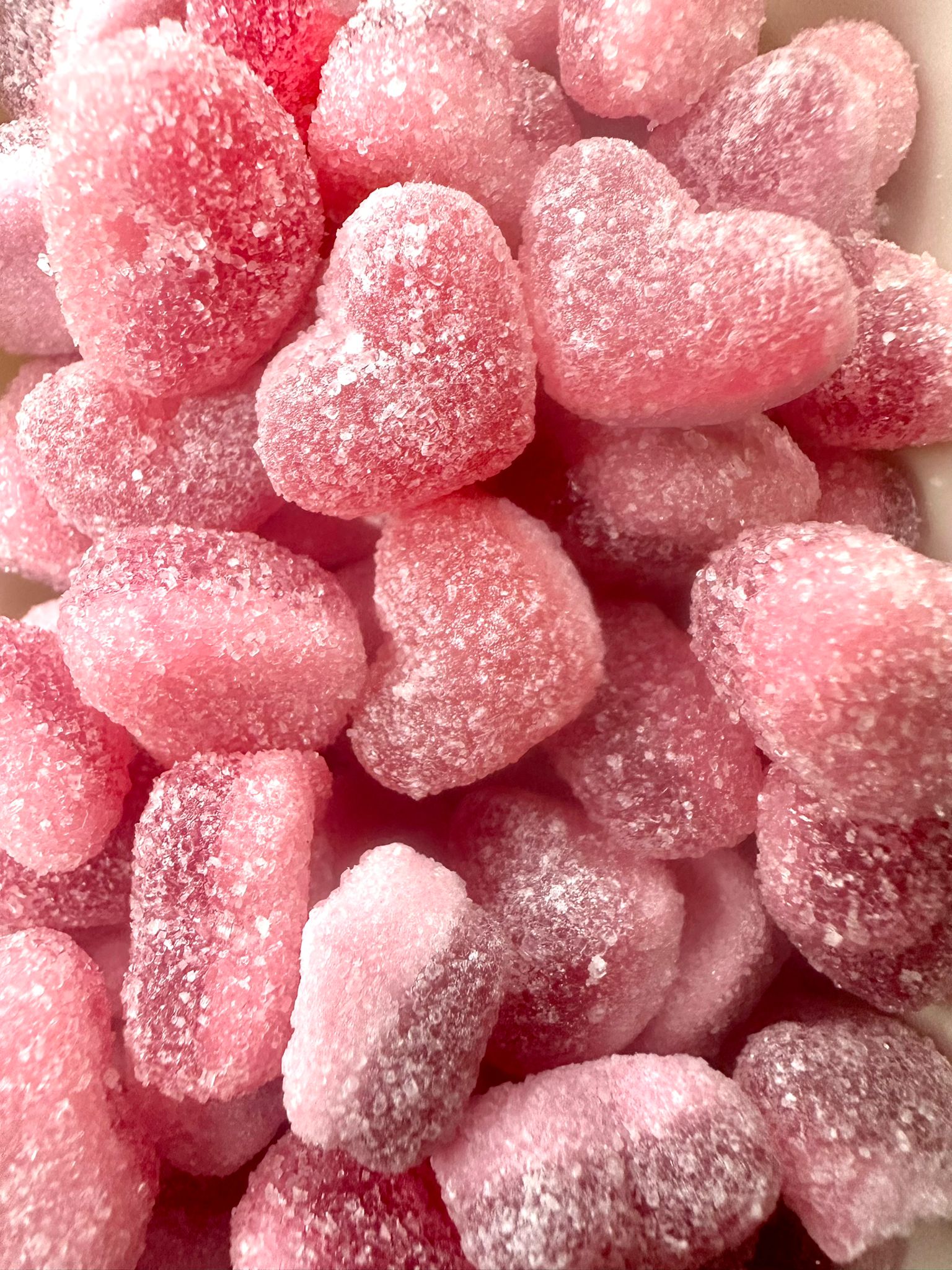 Fizzy Strawberry Hearts